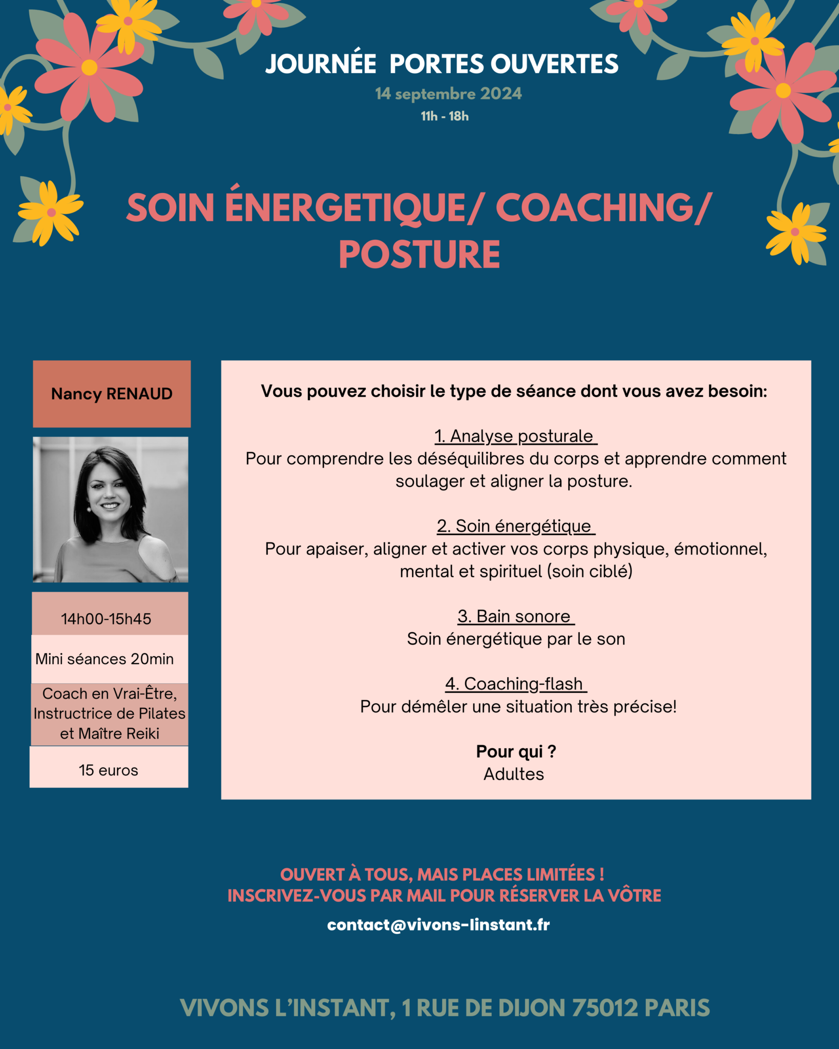 Vivons L'instant - Porte Ouverte - Nancy - coaching flash